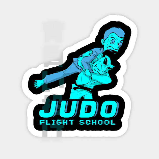 Judo Seoi Nage Flight School Sticker by eokakoart